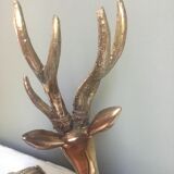 Vintage brass royal deer