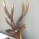 Cerf royal en laiton vintage