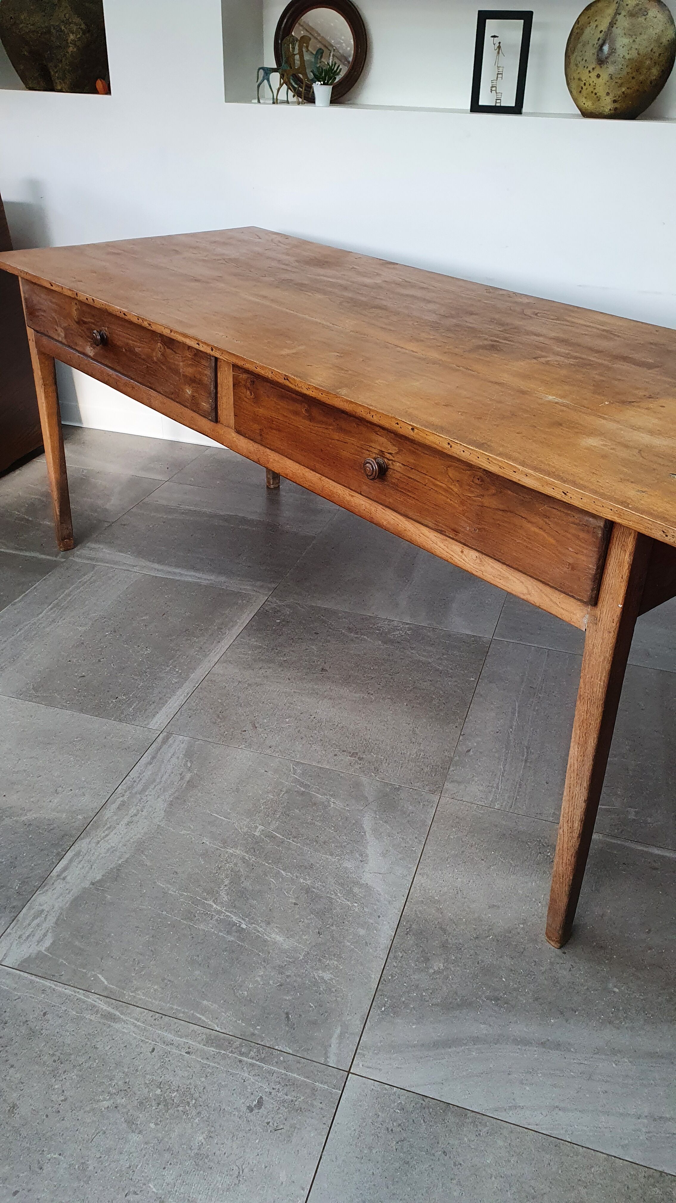 Ensemble table de ferme et 6 chaises Mouettes de Baumann