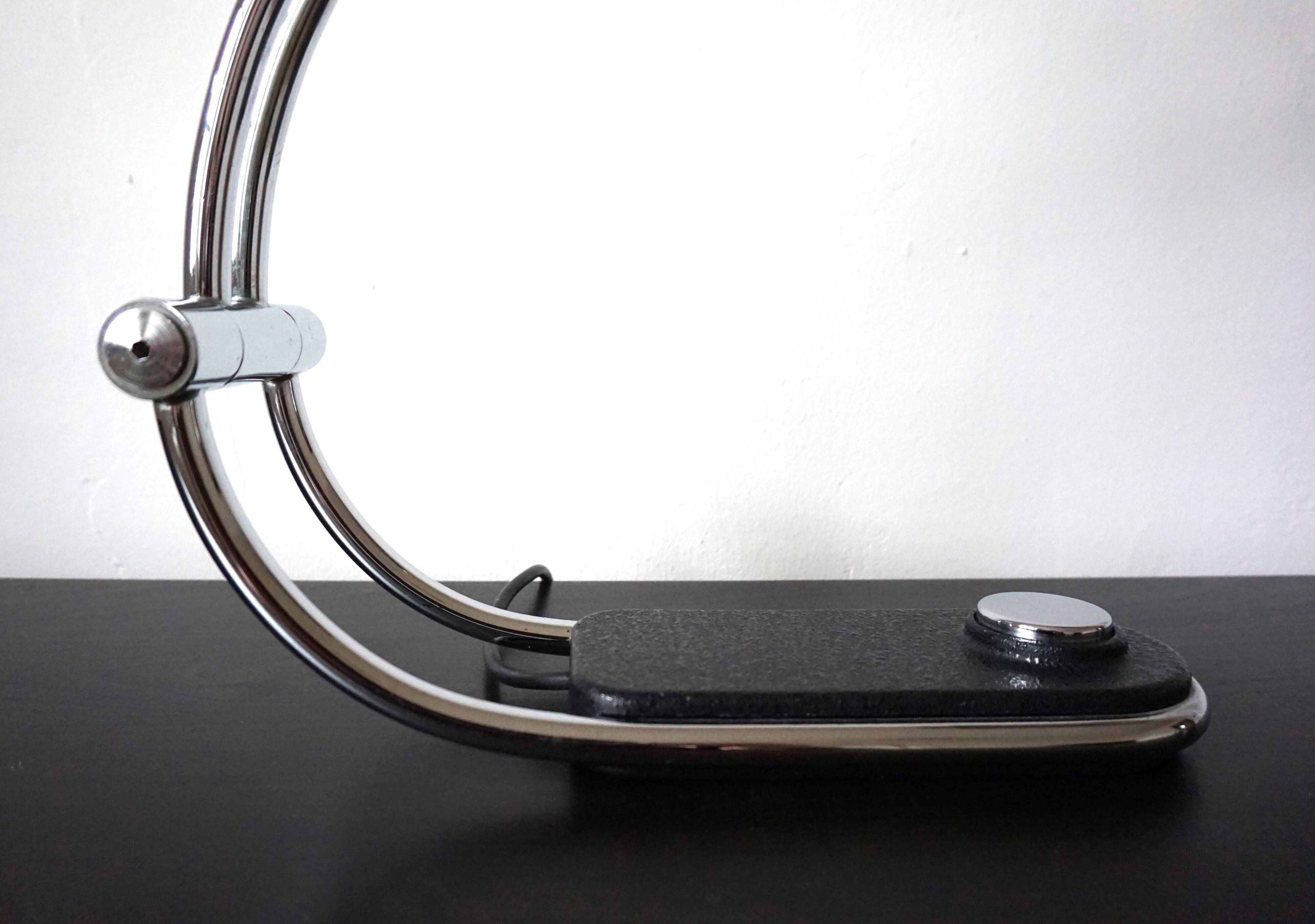 Hillebrand chrome table lamp by Egon Hillebrand
