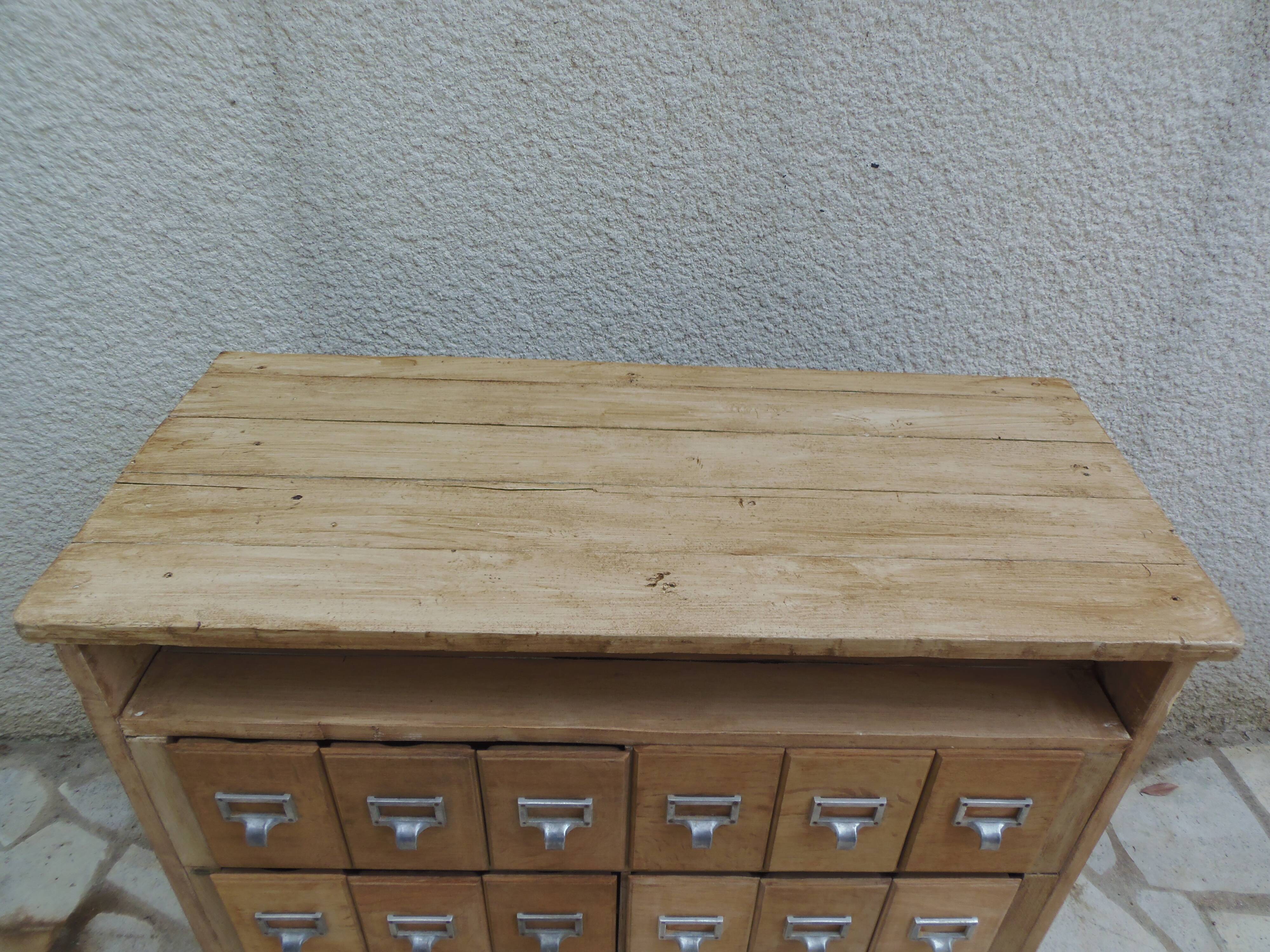 Vintage craft furniture in raw wood.