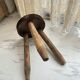 Tripod stool in solid oak