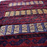 Vintage afghan Baluch handmade carpet, 1970s, 35cm x 50cm