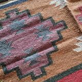 Kilim carpet in burlap and cotton. 120cm x 190cm