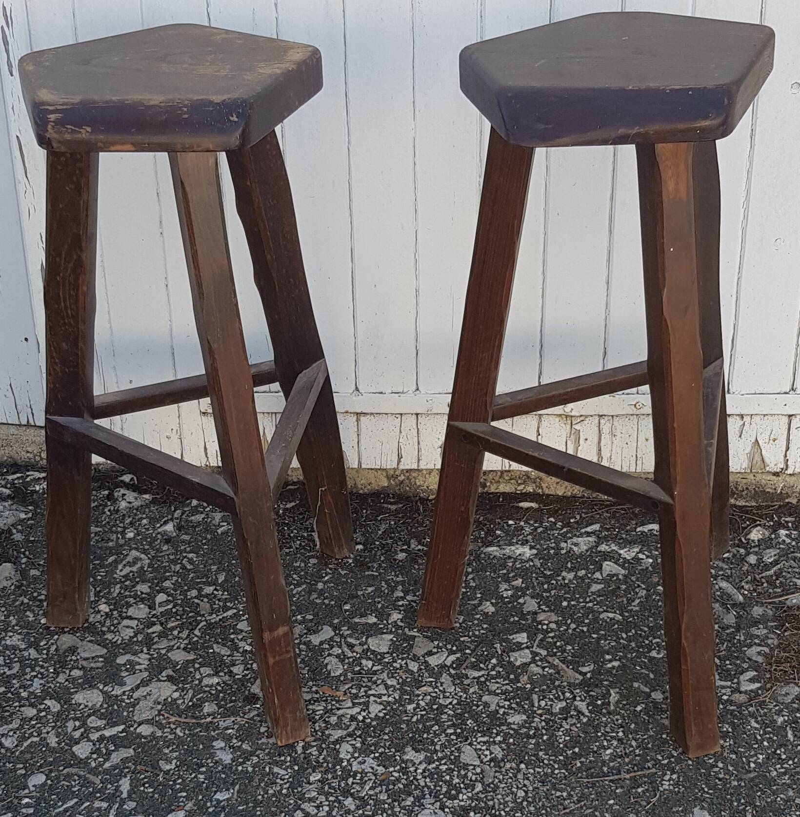 paire de tabourets hauts de bar aranjou