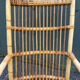Vintage rattan armchair