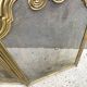 Antique brass fireplace screen from the 1920s, 4-panel fireplace screen