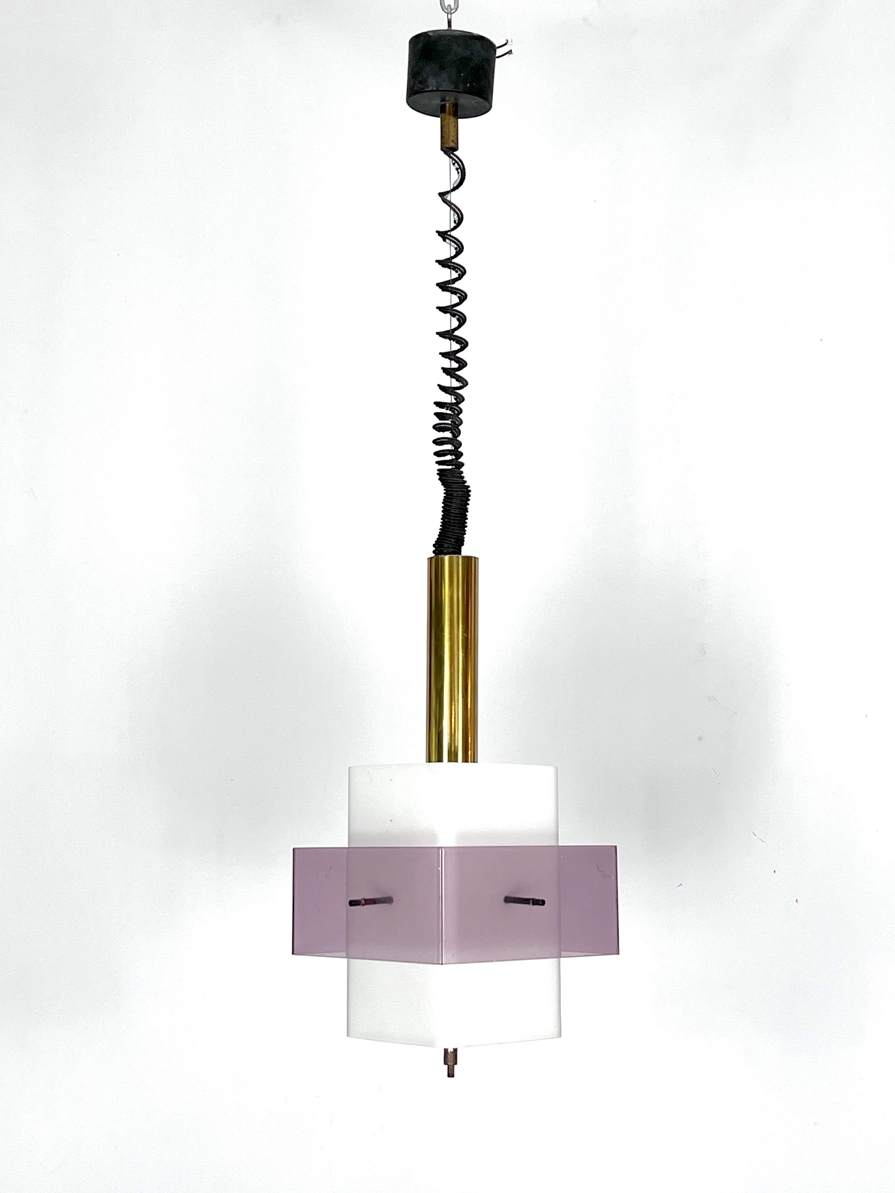 Mid-Century Modern pentant lamp by Stilux Milano, Italy 1960s