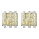 Pair of large Murano glass wall sconces by Doria, Germany, 1960s.