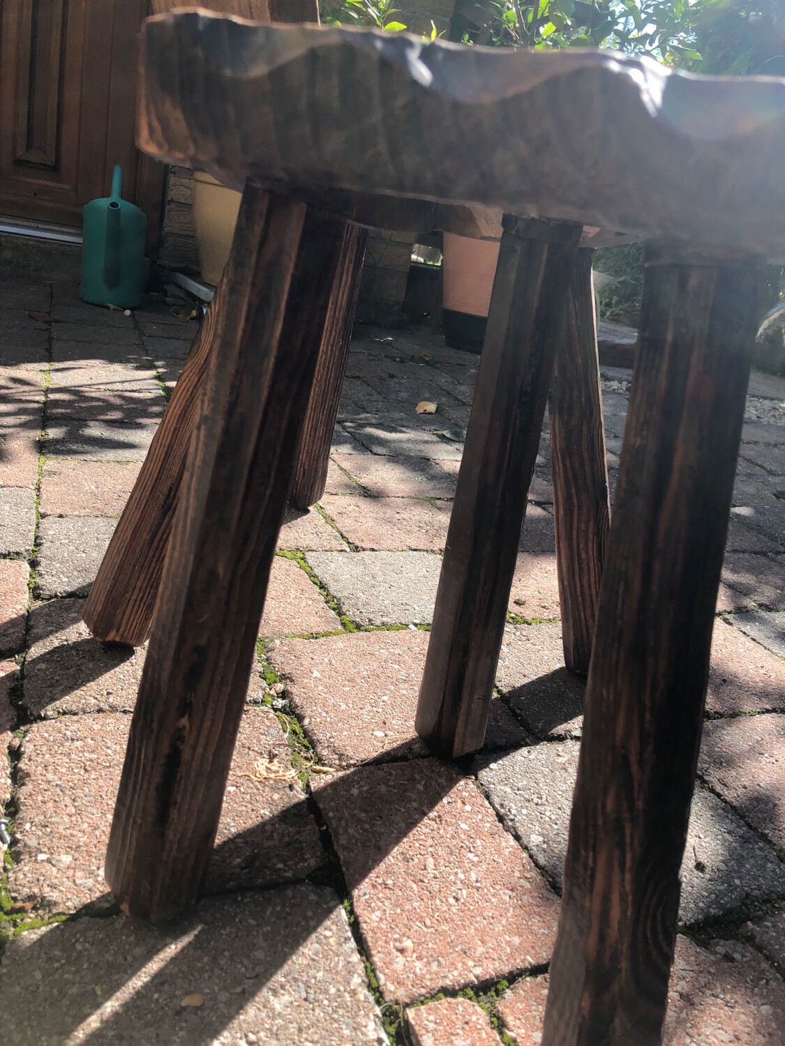 Brutalist chairs and stool