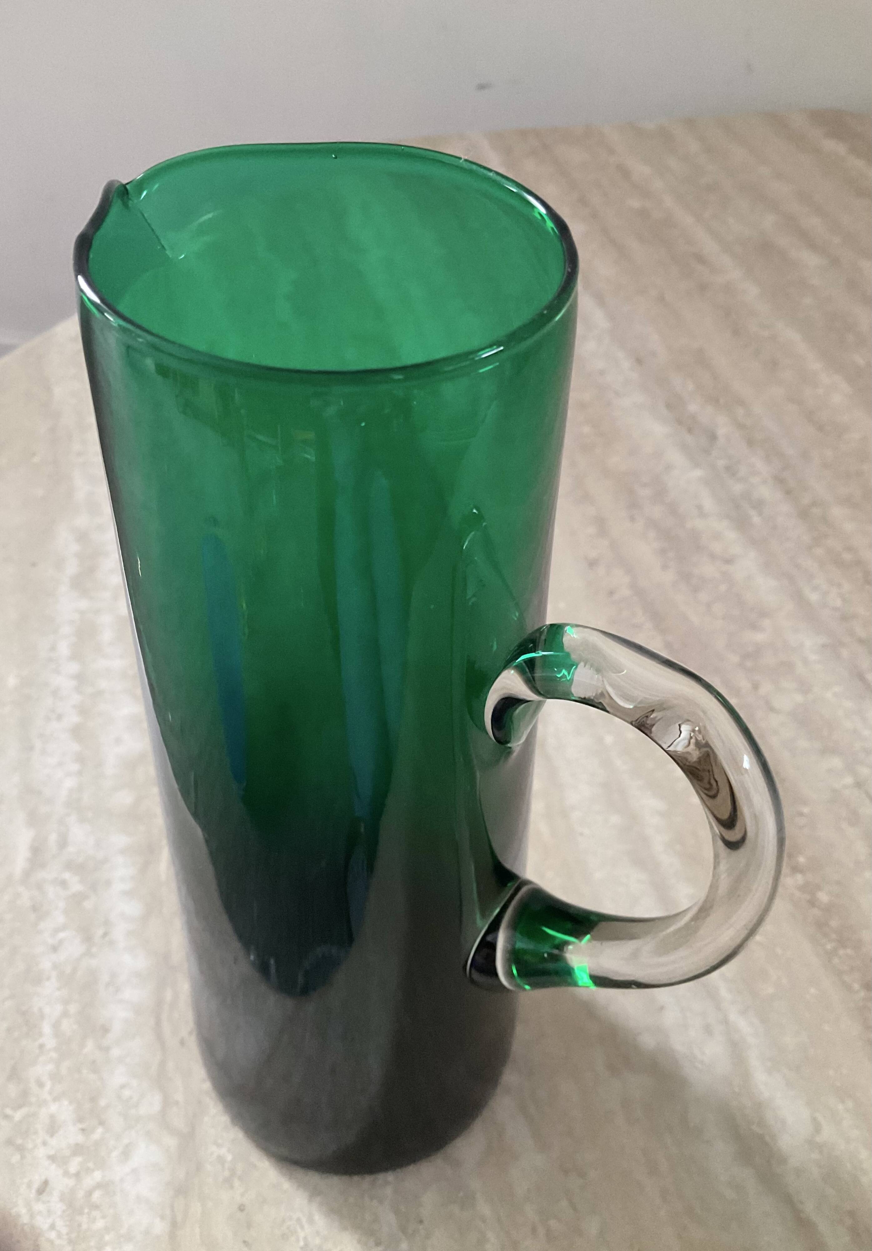 Vintage glass paste pitcher