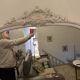Antique Louis XV style mirror - mercury glass - 175 x 110 cm