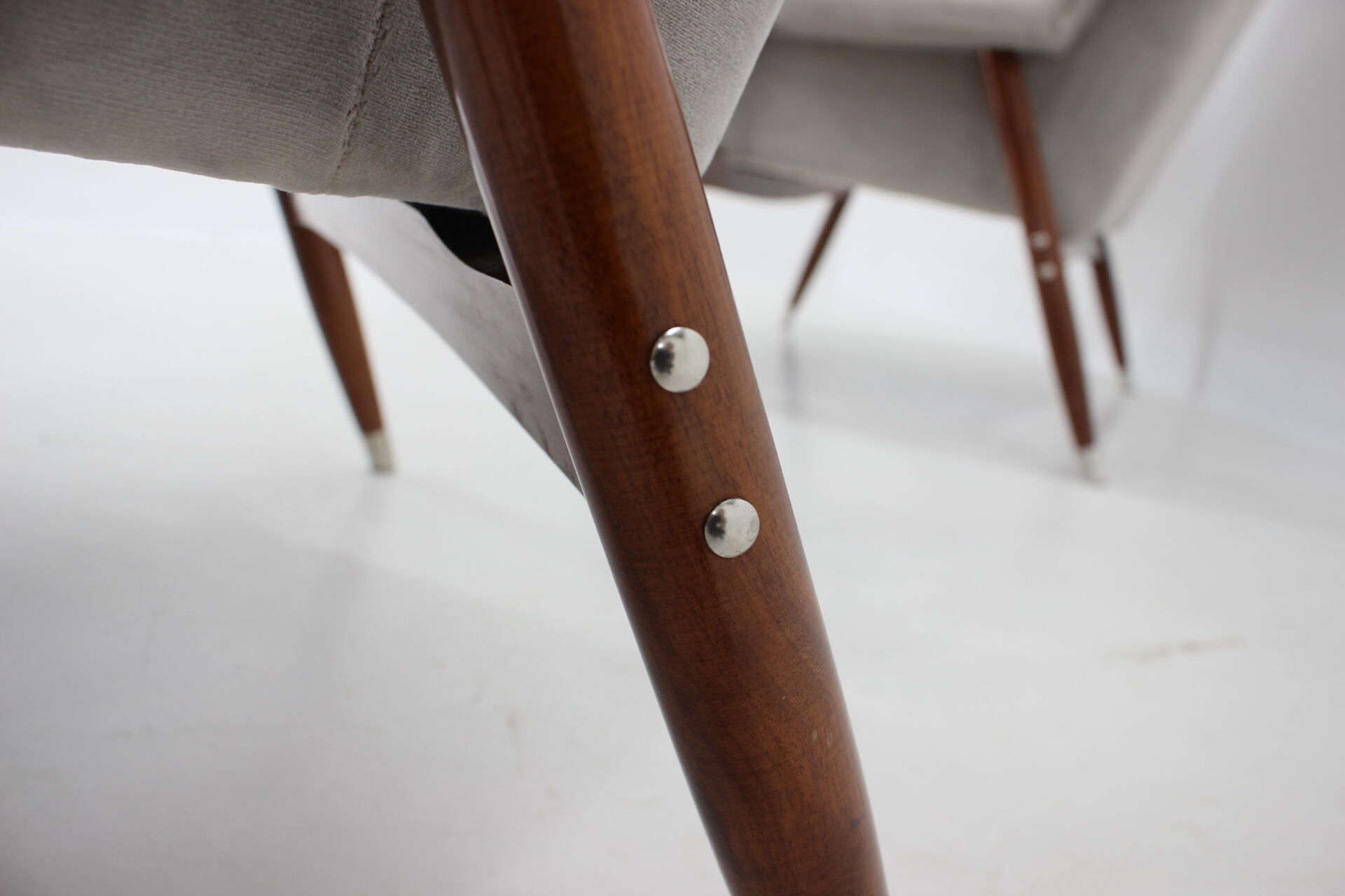 1980s pair of italian refurbished armchairs