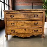 Vintage XL wooden chest of drawers / belly cabinet