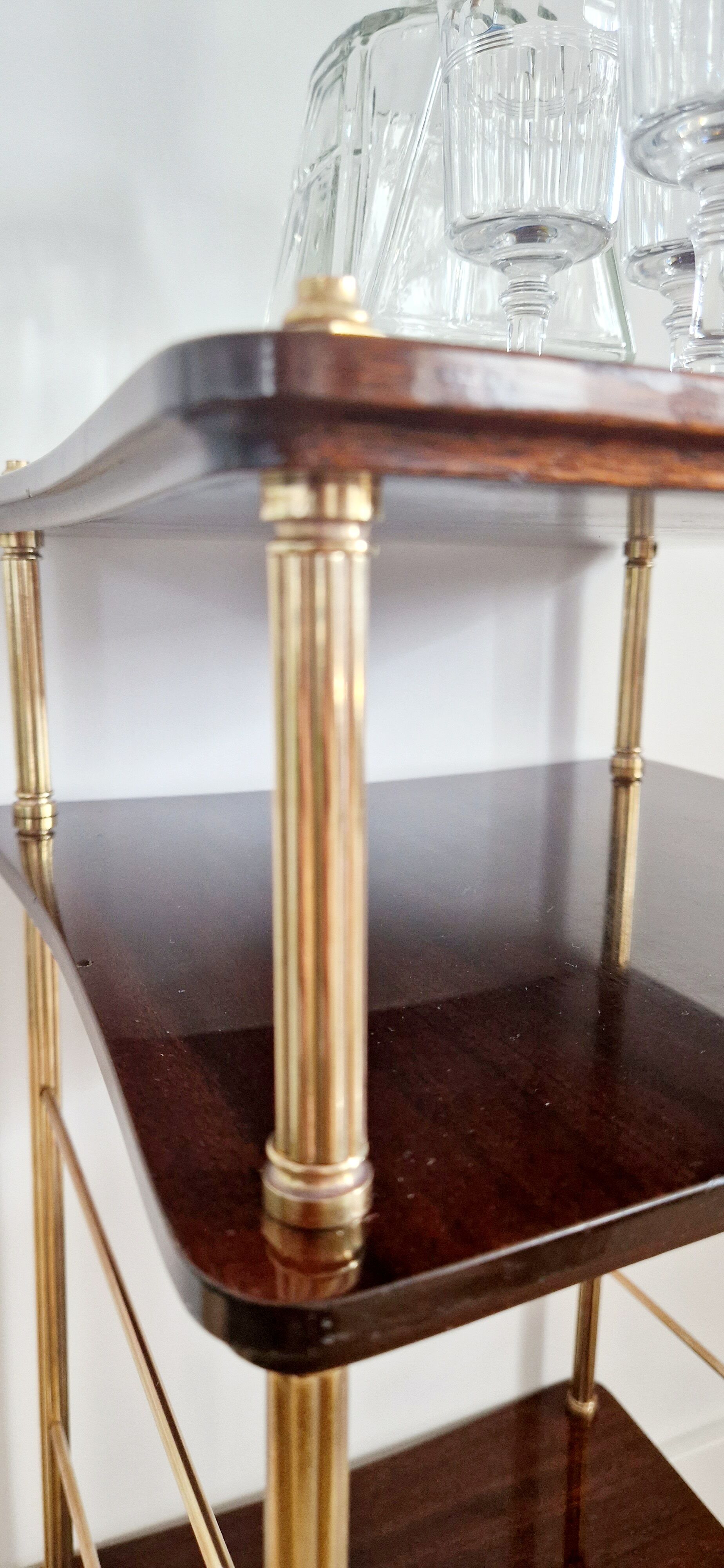 Vintage pedestal table 70s