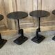 4 tabourets réglables noirs
