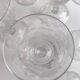 Set of 9 chiseled stemmed glasses