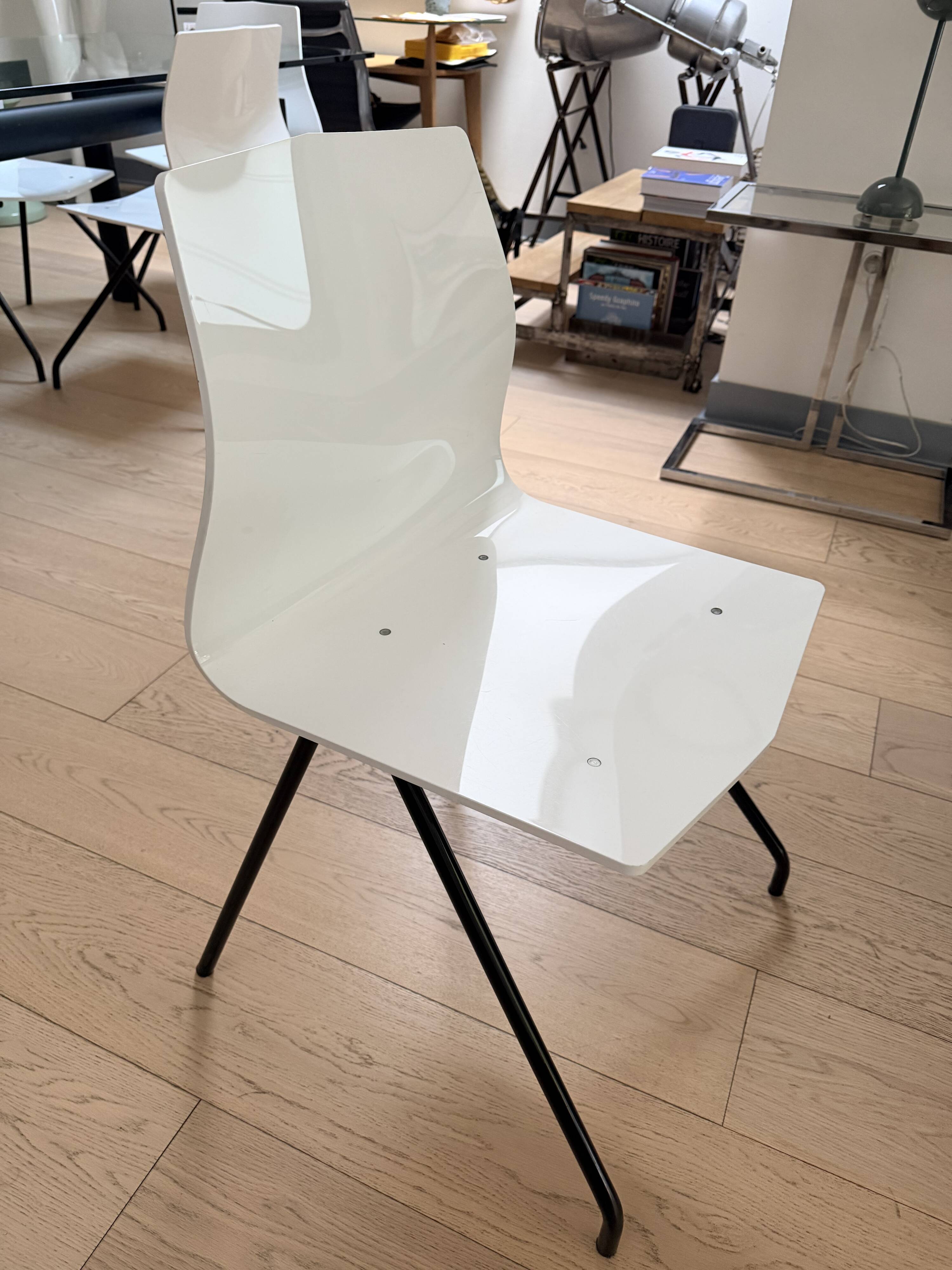 4 Diamond Caillette chairs for Steiner