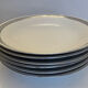6 assiettes creuses en porcelaine blanche