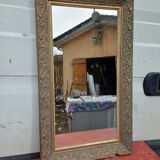 Wood and Gilded Stuk Mirror, early 20th century