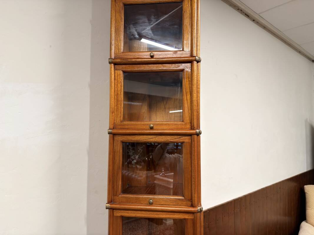 Original Globe Wernicke English Display Museum Cabinet