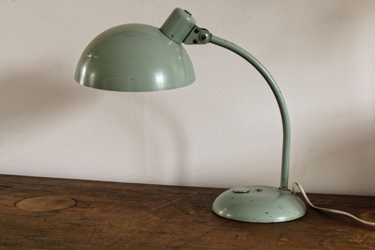 Lampe de bureau rotule vert céladon