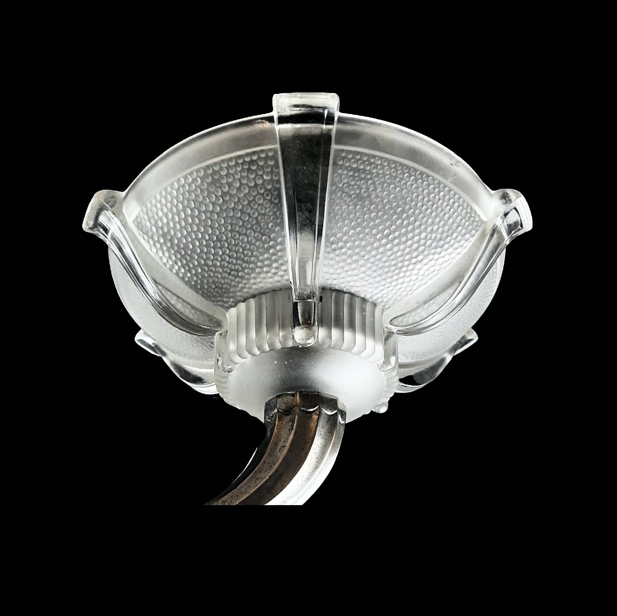 Lustre art deco 6 coupelles ezan