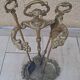 Nécessaire de cheminée en bronze