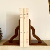 Varnished teak bookends years 45-49