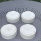 x4 Franco Pozzi Vintage Bowls – White ceramic with black rim