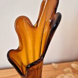 Organic blown glass vase