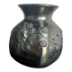 Mexican artisanal vase - Dona Rosa - Black Clay Oaxaca