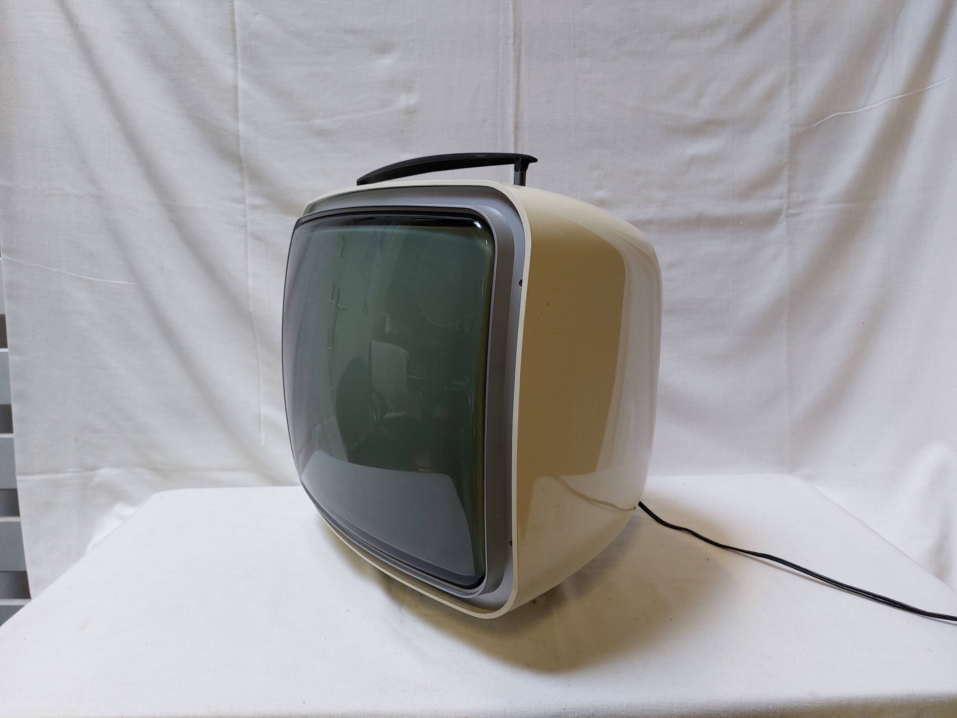 Vintage Pathé Marconi T72344 Television - 1970s, Space Age