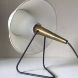 Lampe métal et laiton design 1960