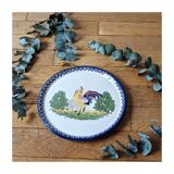 Plat rond coq
