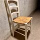 White straw chair