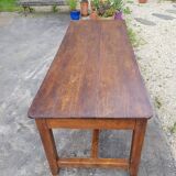 Farm table in oak with drawers