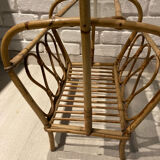 Rattan magazine rack