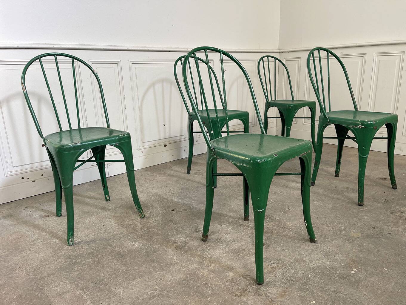 Set of 6 TOLIX chairs model "B"