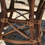 Extension rattan table circa 1960