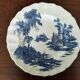 8 blue & white plates