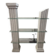Marble effect display cabinet columns