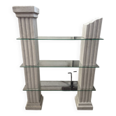 Vitrine colonnes imitation marbre