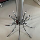 Vintage chrome and teak floor lamp 60s-70s