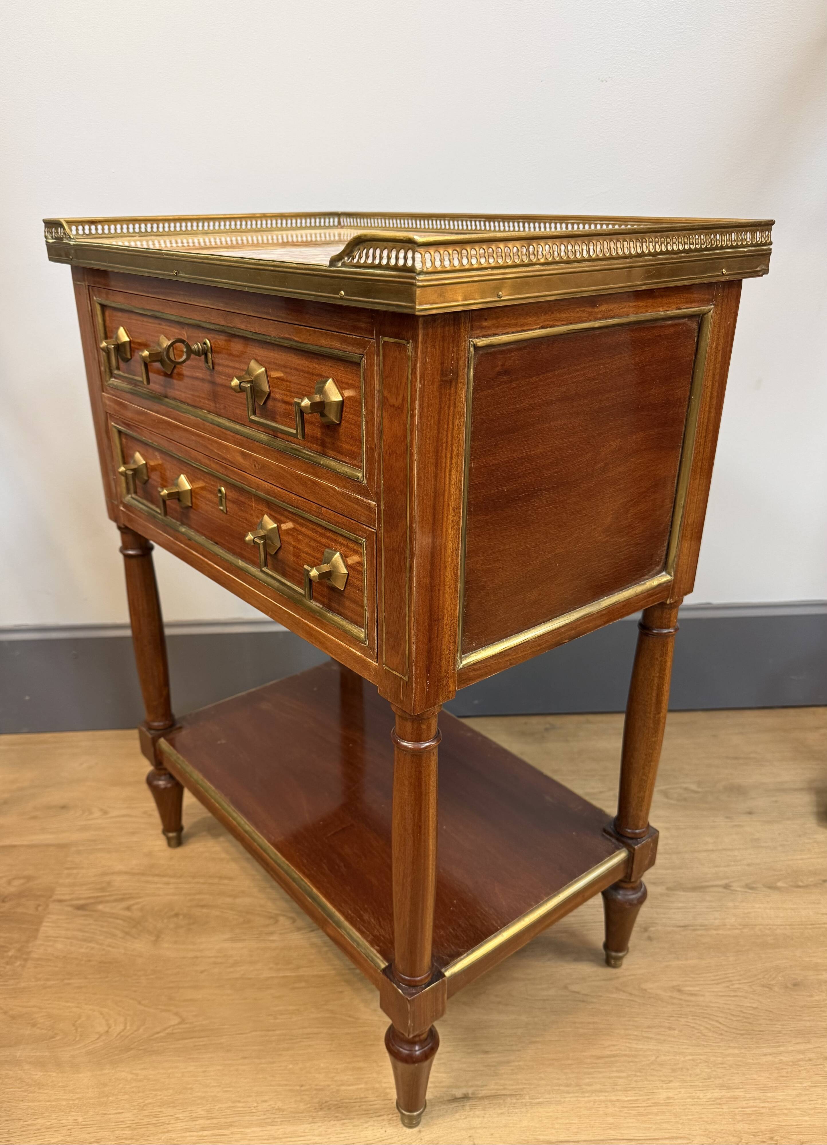 Mahogany chiffonnier in Louis XVI style.