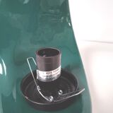 Lamp shape wave shell ceramic green glass globe