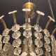 Magnificent brass pendant with floral decoration, Swedish Modern-Decor from the 1950s.