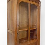Art Deco walnut display cabinet, France, Circa 1920