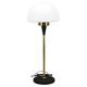 1960s Lidokov Space Age Brass and Opaline Glass Floor Lamp