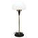 1960s Lidokov Space Age Brass and Opaline Glass Floor Lamp